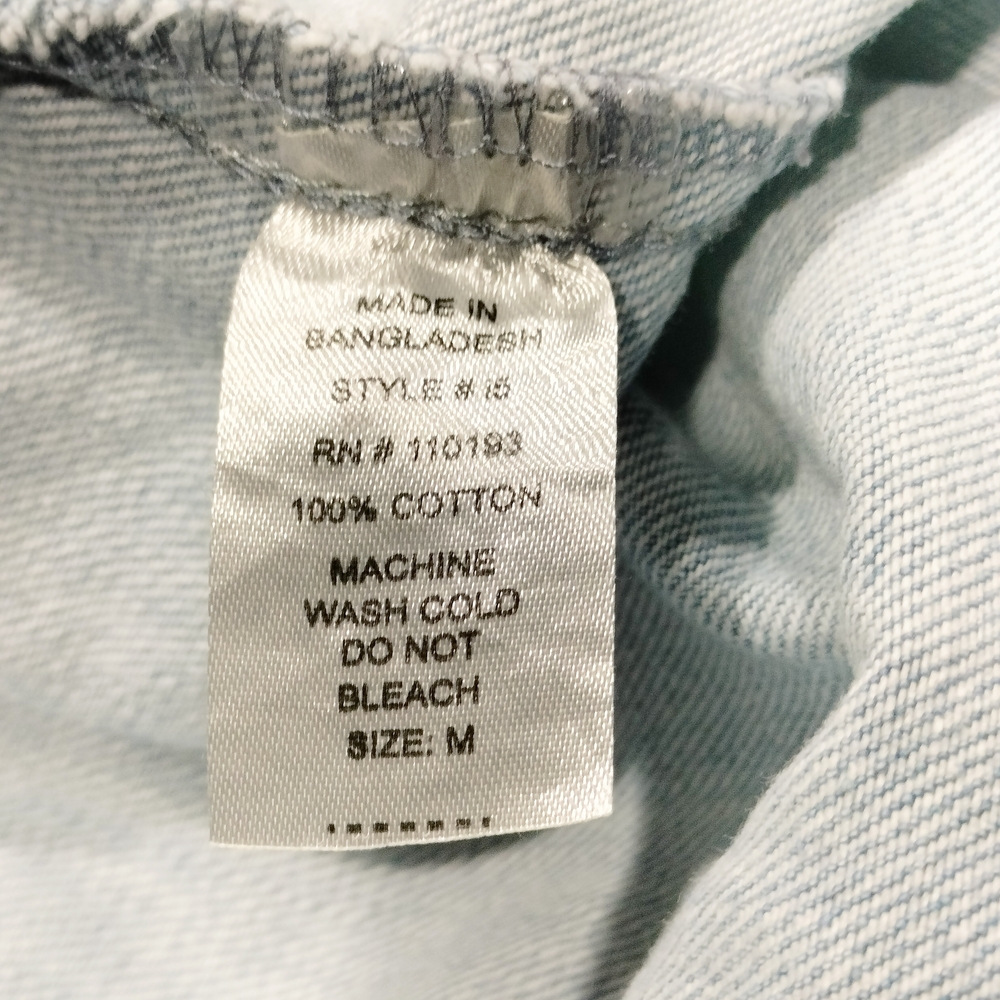 Red Label By Patriate Denim Blue Hooded Women's Jacket Medium Size - Picture 4 of 4